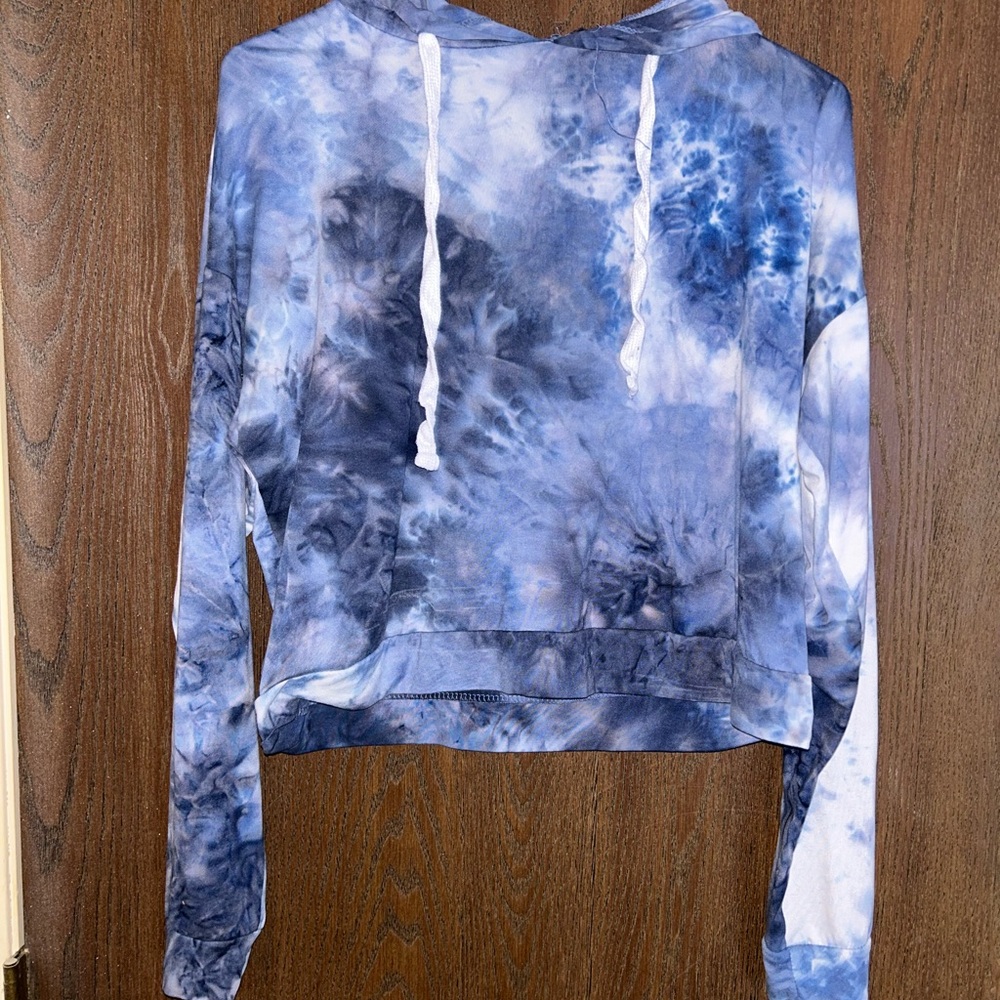 Blue tie dye hoodie